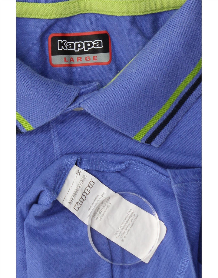 Kappa Polo Homme Grand Bleu Coton