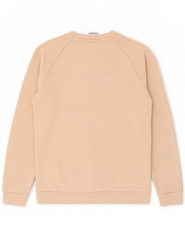 Adidas Sweat-shirt graphique pour homme en coton beige moyen