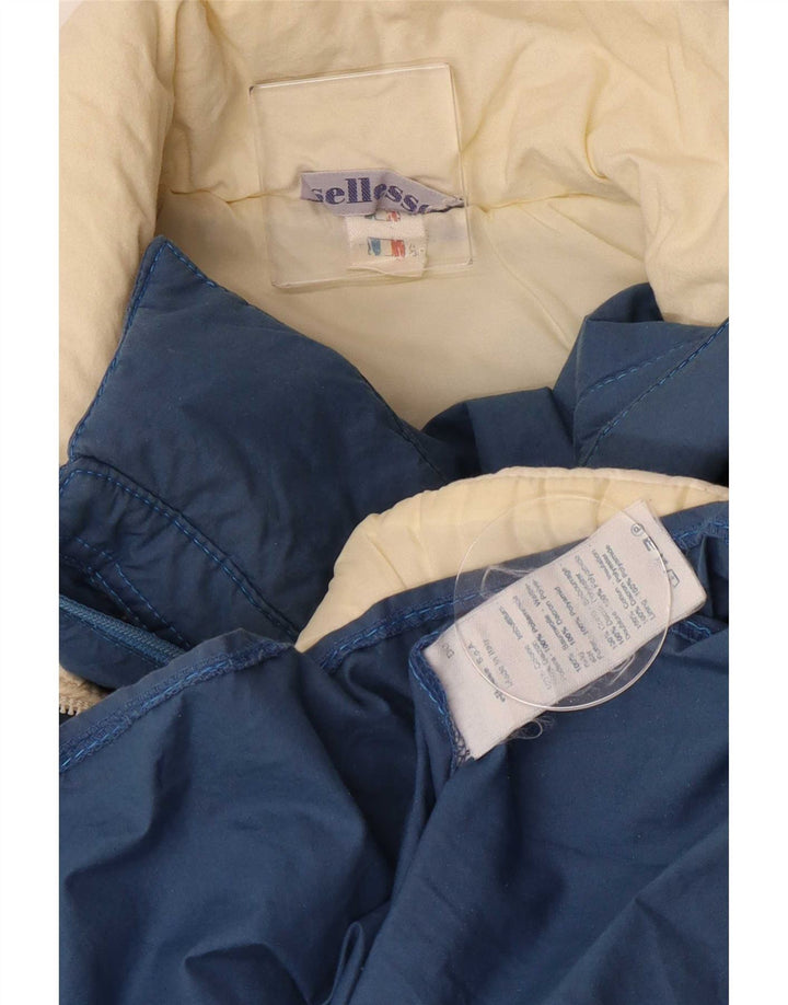 Ellesse Veste coupe-vent pour femme IT 44 Bleu moyen en coton colour block