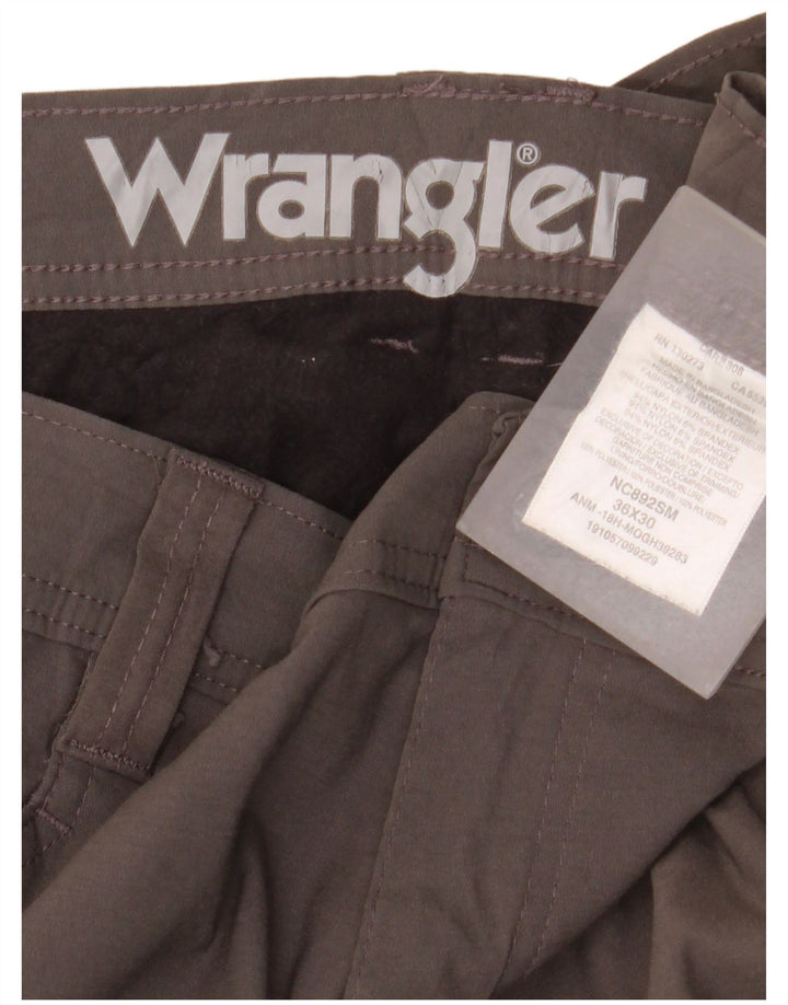 Wrangler Pantalon Cargo Droit Homme W36 L30 Nylon Gris
