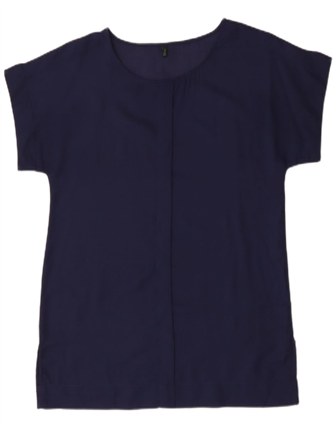 BENETTON Robe Tunique Femme UK 14 Bleu Marine Moyen