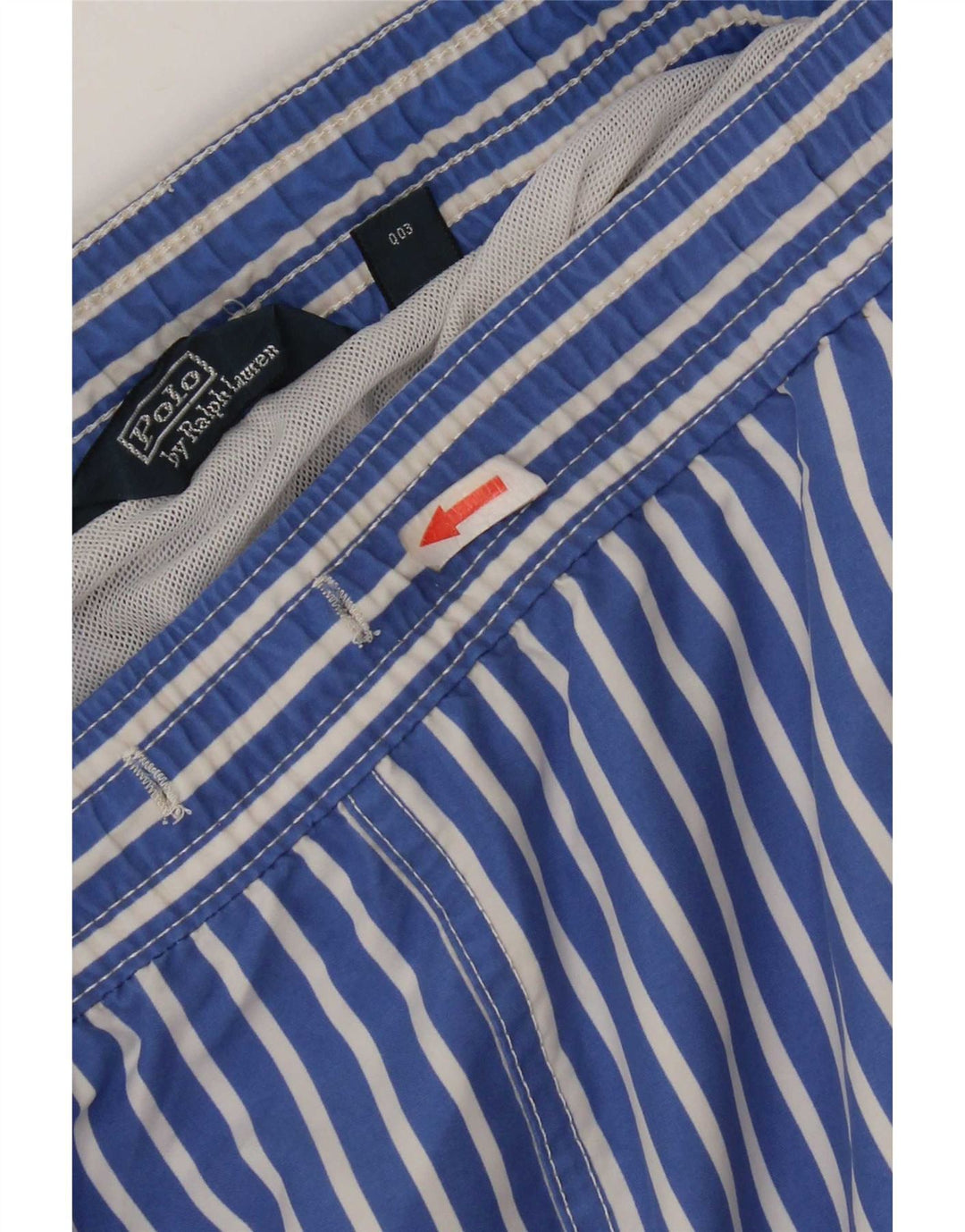 Polo Ralph Lauren Short de bain homme bleu moyen rayé polyester