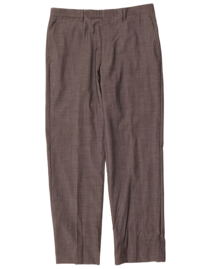 Marks & Spencer Pantalon de costume droit autographe pour homme W34 L31 Gris laine