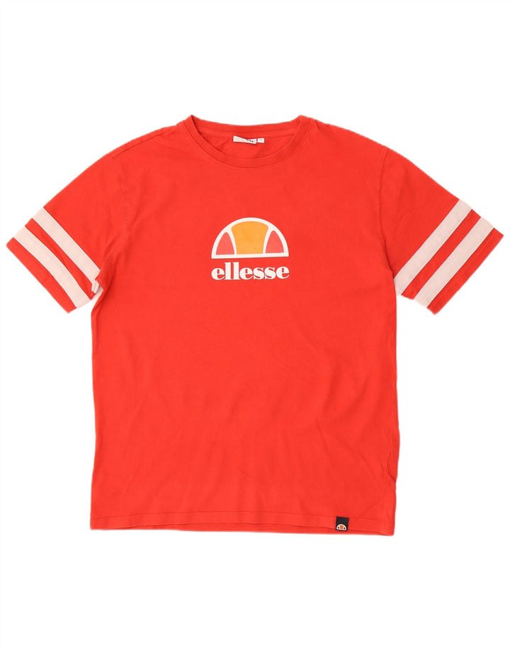 Ellesse T-Shirt Graphique Haut Petit Rouge Coton Homme