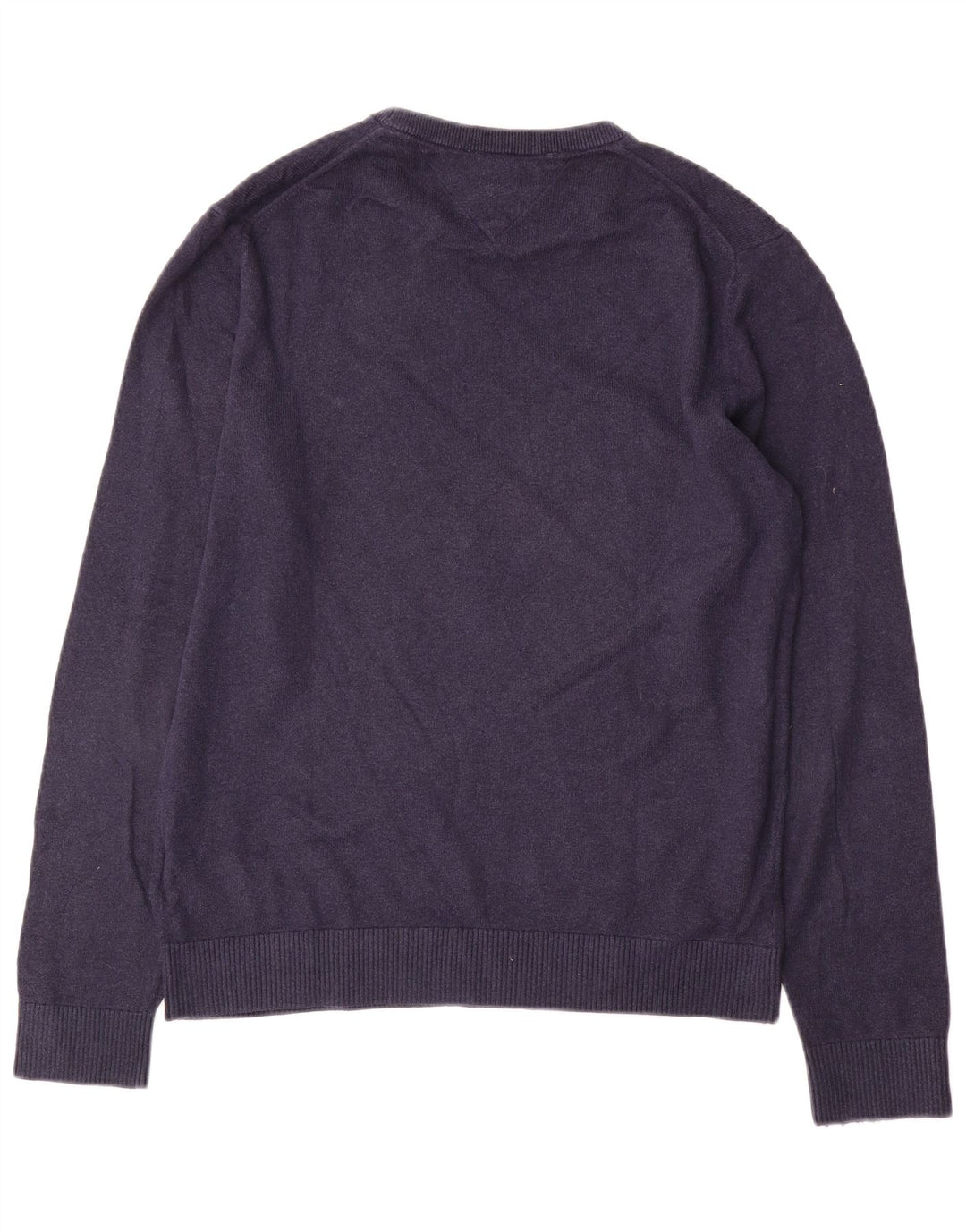 Tommy Hilfiger Pull à col rond pour homme en coton bleu marine moyen