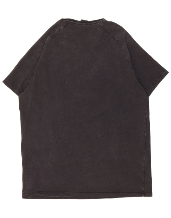 Hugo Boss Hommes T-Shirt Graphique Haut Large Noir Lyocell