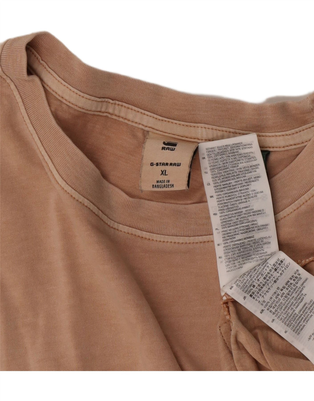 G-Star Homme T-Shirt Top XL Coton Beige