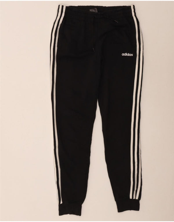 Adidas Pantalon de survêtement pour femme Joggers UK 8/10 Petit coton noir