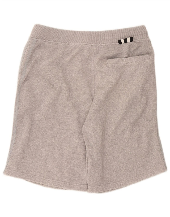 Adidas Short de sport pour homme en coton moucheté gris moyen