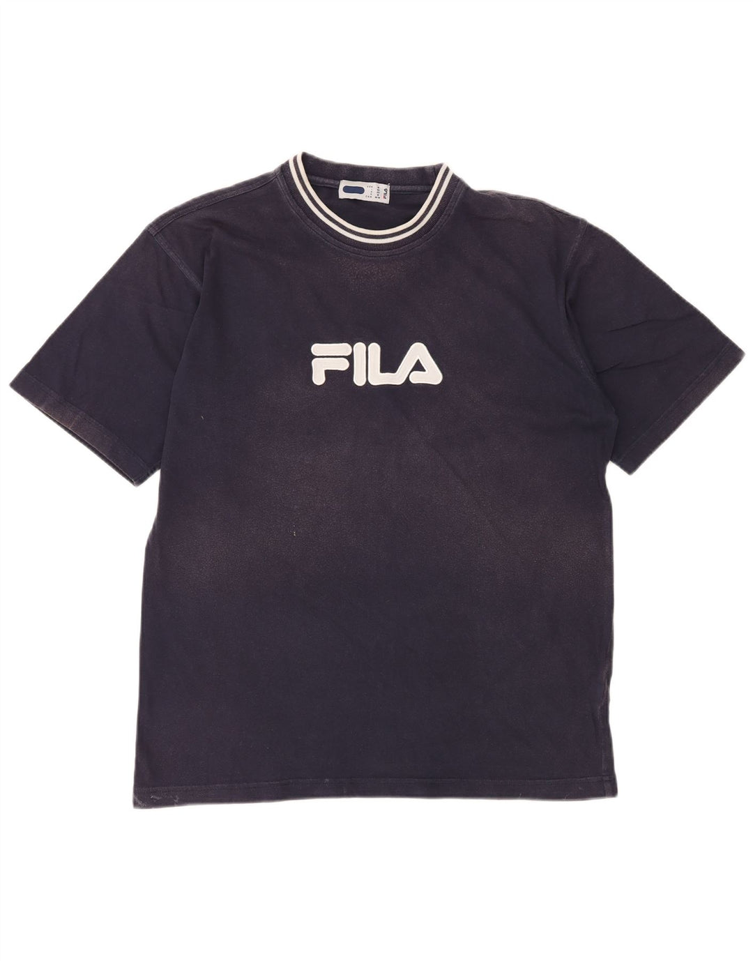 FILA T-Shirt Graphique Homme Top IT 50 Bleu Marine Moyen Coton