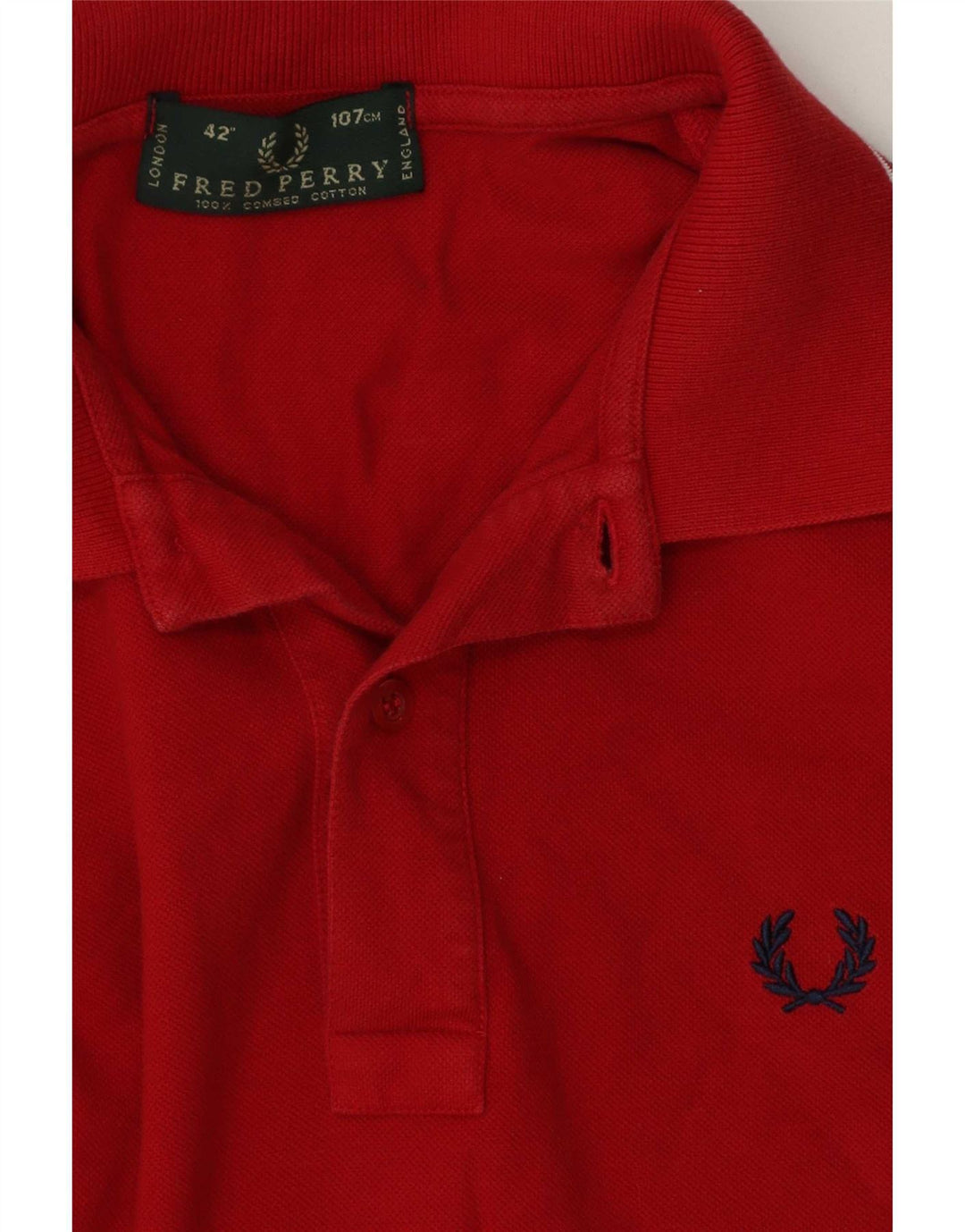 Fred Perry Polo Homme Rouge Moyen Rayé Coton