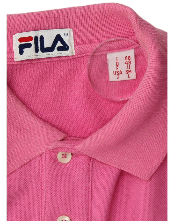 Fila Polo Homme IT 48 Rose Moyen Coton
