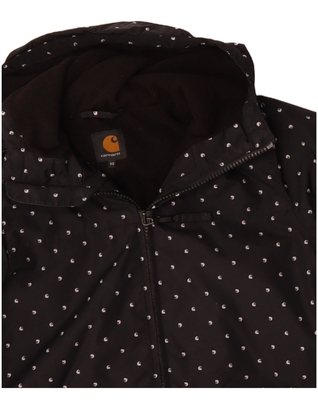 CARHARTT Veste coupe-vent à capuche surdimensionnée pour femme UK 6 XS Noir