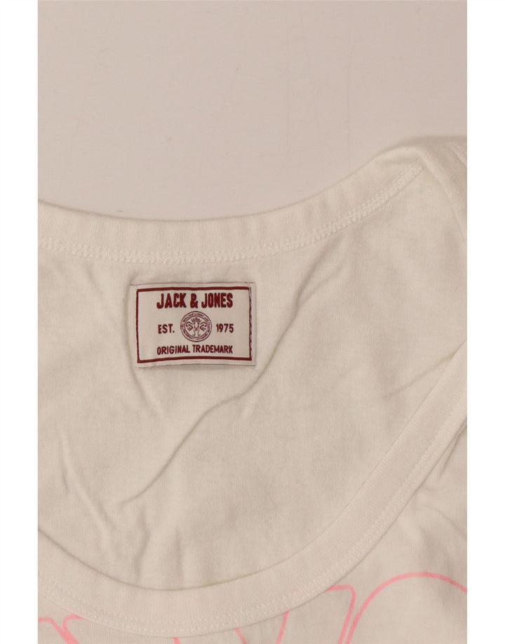 Jack & Jones Débardeur Graphique Homme Petit Blanc
