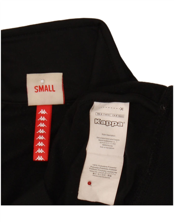 Kappa Veste de survêtement graphique pour femme UK 10 Small Noir Colourblock