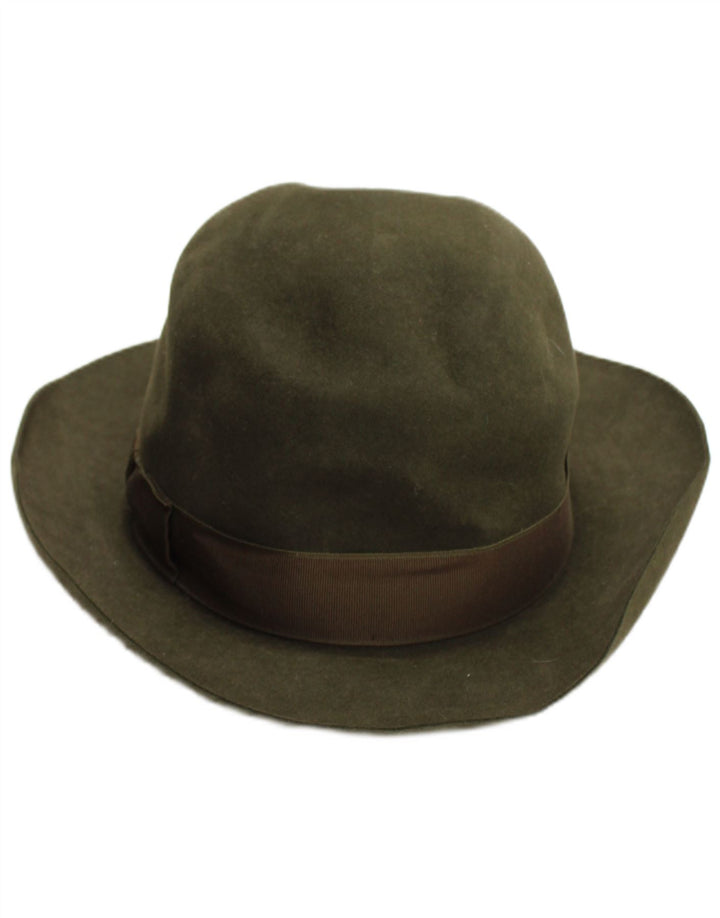 Cervo Chapeau Fedora Homme Kaki Moyen Classique