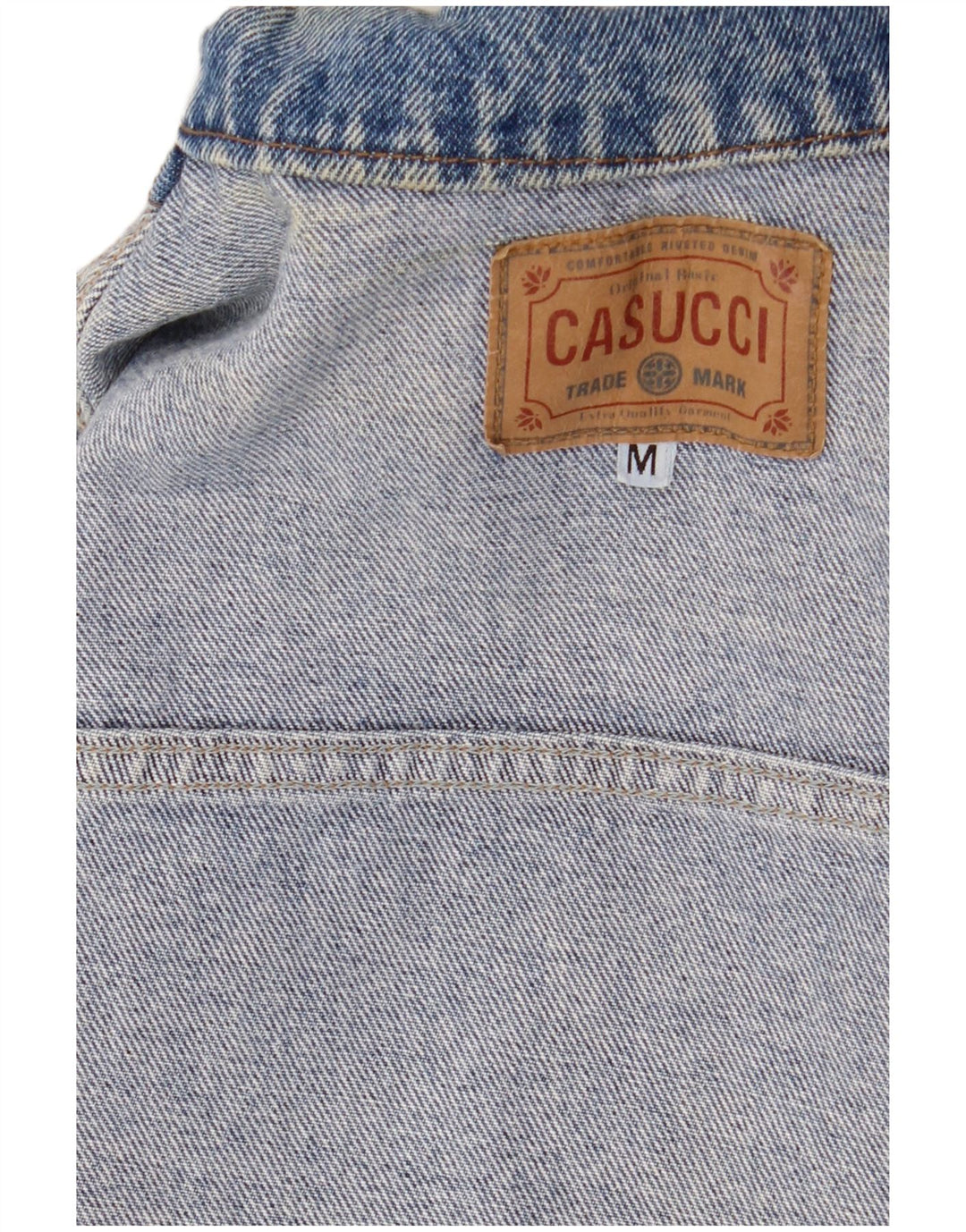 Casucci Gilet en jean pour femme UK 12 Bleu moyen