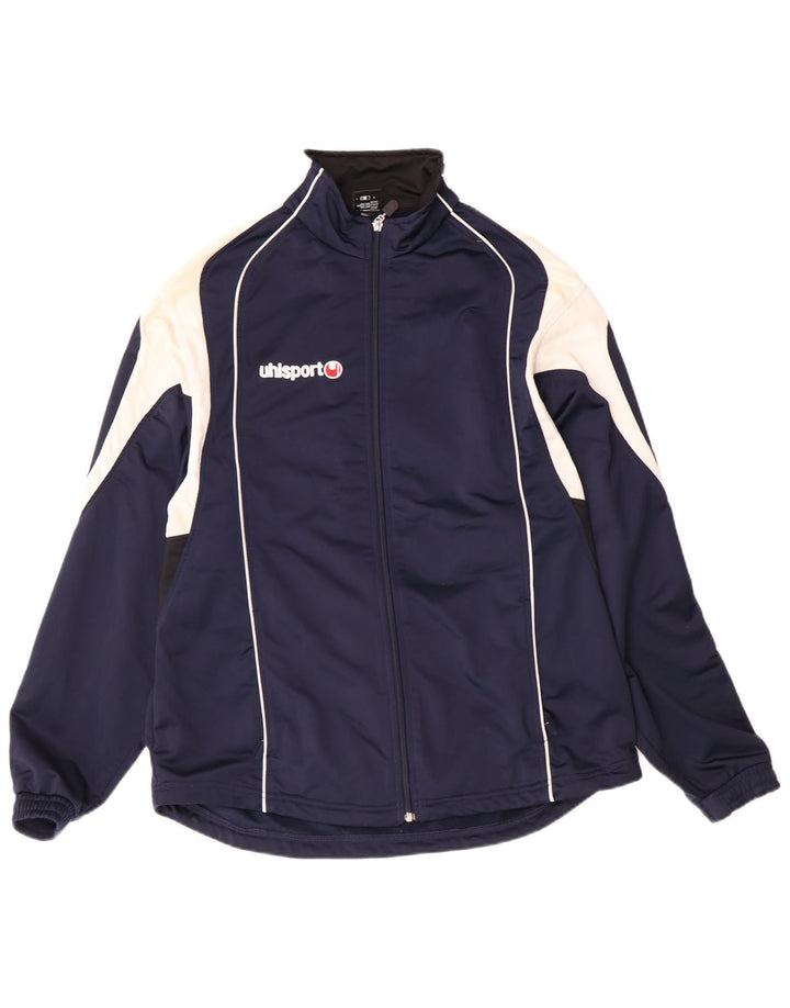 Uhlsport Veste de survêtement pour homme UK 38/40 Bleu marine moyen Polyester