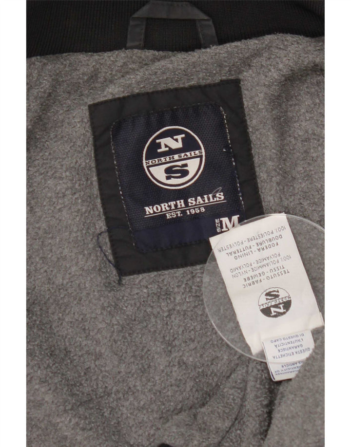 North Sails Veste Bomber Homme UK 38 Medium Noir Nylon