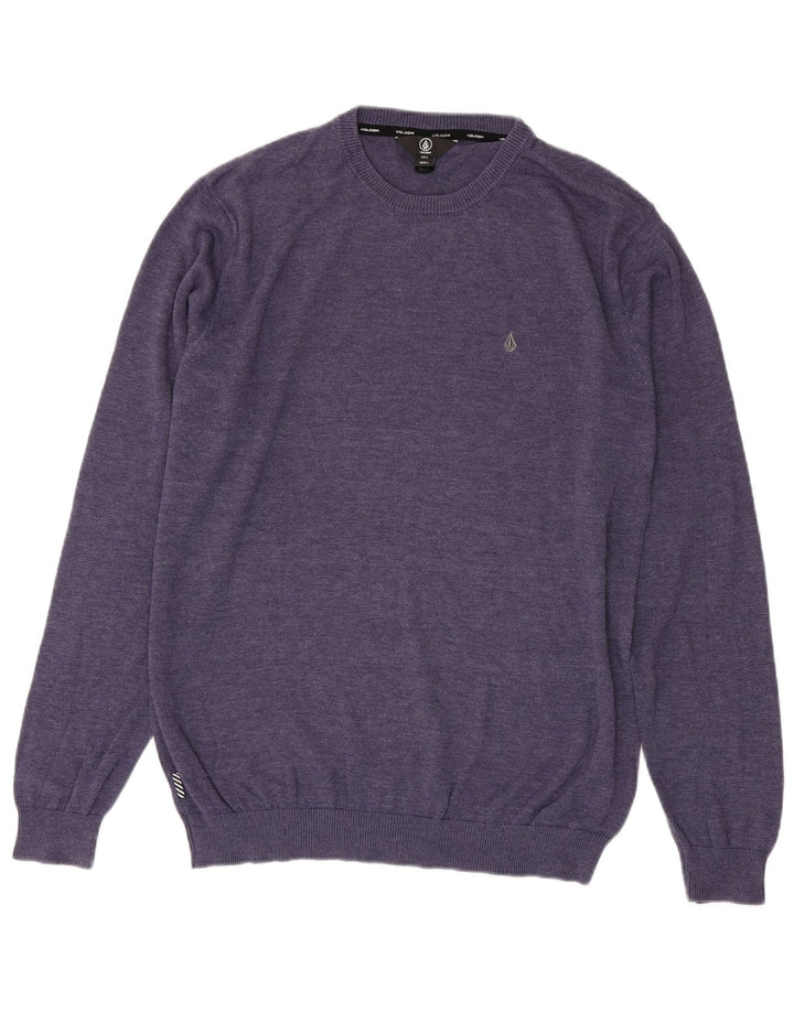 Volcom Pull à col rond pour homme en coton violet Taille L