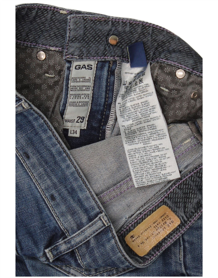 Gas Jean droit femme W29 L30 bleu coton