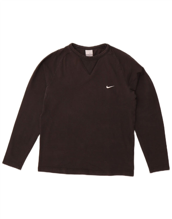 Nike Haut à manches longues pour homme UK 36/38 Small Noir Coton