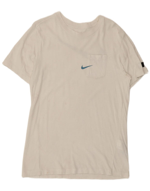 Nike T-shirt graphique pour hommes, petit, en coton blanc