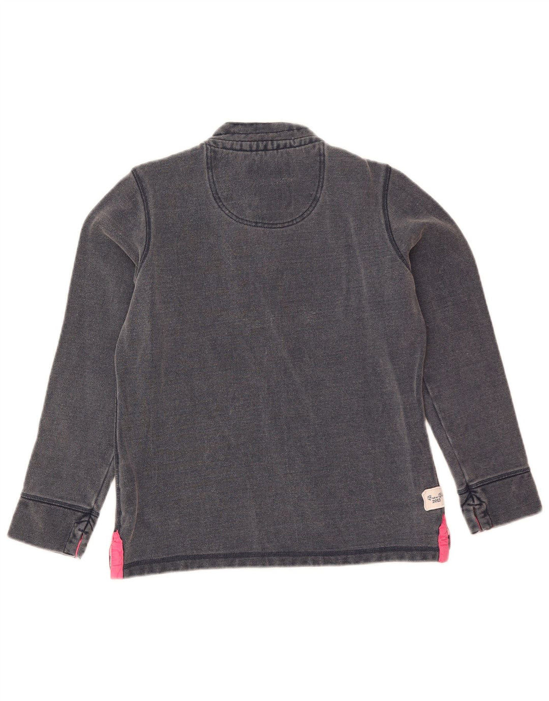 Crew Clothing Sweat-shirt à col boutonné pour femme UK 10 Petit Bleu marine