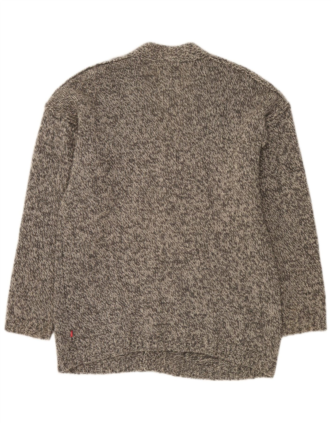 Jackpot Cardigan Homme Pull Large Gris Moucheté