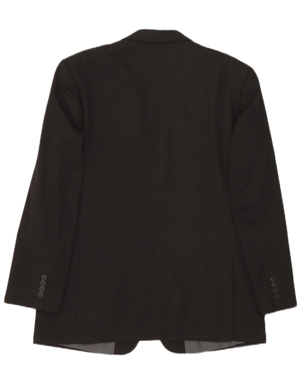 Marks & Spencer Veste blazer à 2 boutons pour homme UK 42 Large Noir Polyester