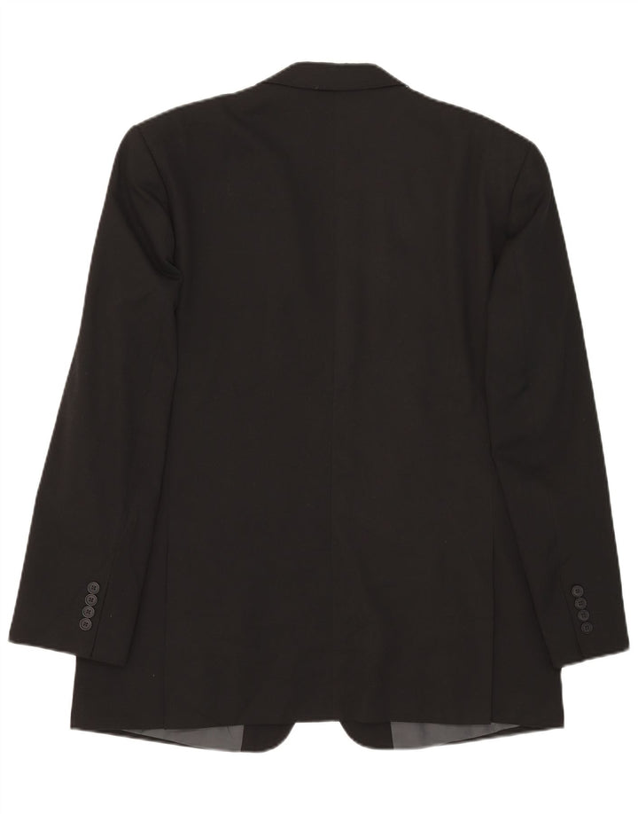 Marks & Spencer Veste blazer à 2 boutons pour homme UK 42 Large Noir Polyester