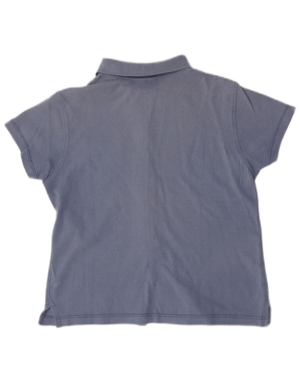 Lotto Chemise à manches courtes pour femme UK 12 Bleu moyen Coton