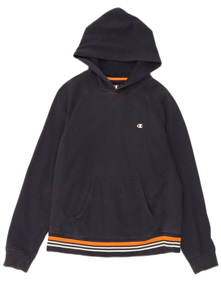 Champion Pull à Capuche Homme Bleu Marine Moyen Coton