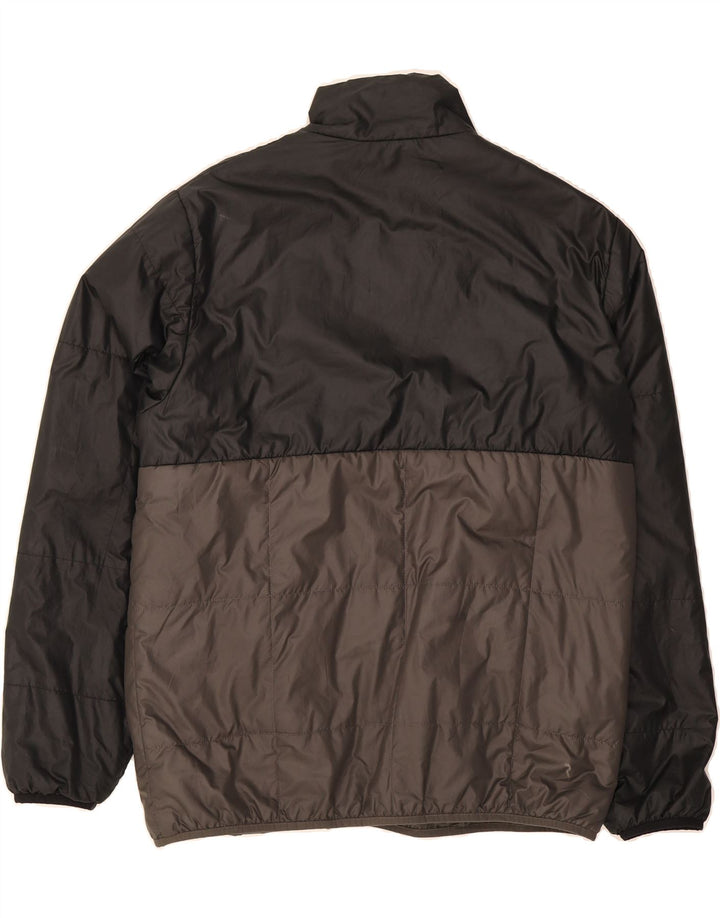 NIKE Mens Padded Jacket UK 40 Large Black Colourblock Polyester Vintage Nike and Second-Hand Nike from Messina Hembry 