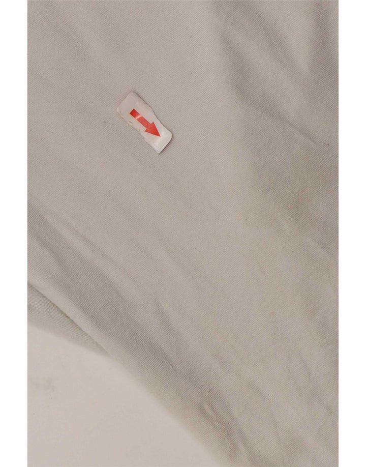 Fat Face T-Shirt Graphique Homme Blanc Moyen Coton