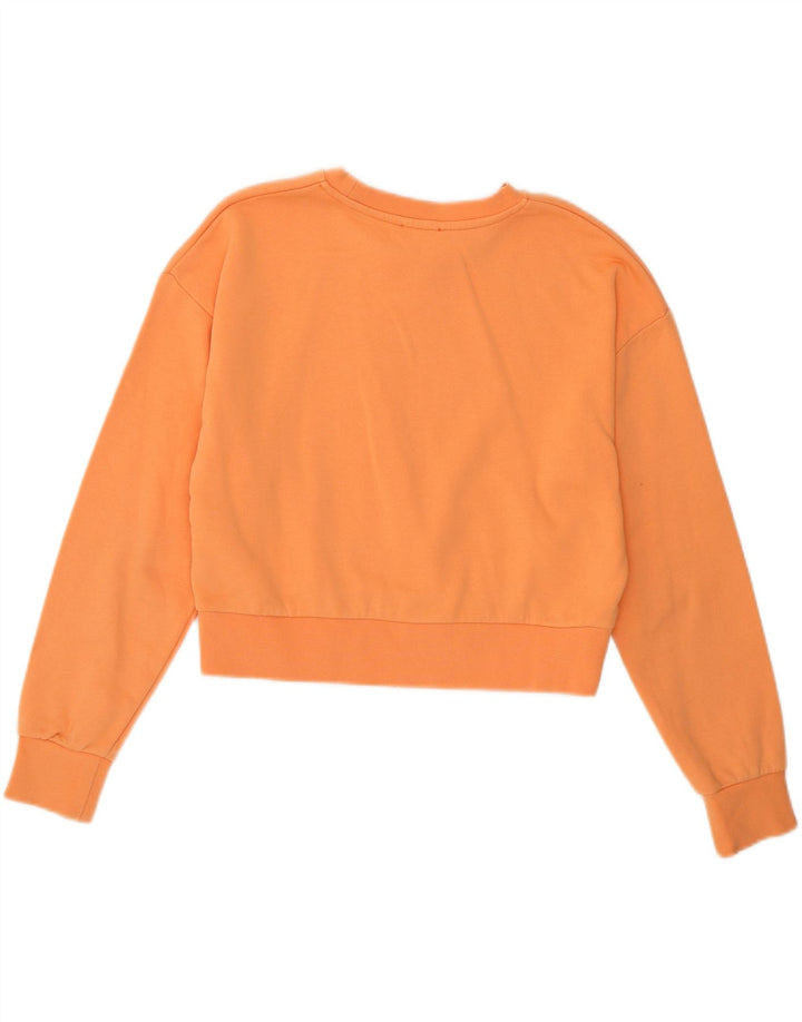 Diesel Sweat-shirt court graphique pour fille 11-12 ans Orange Coton