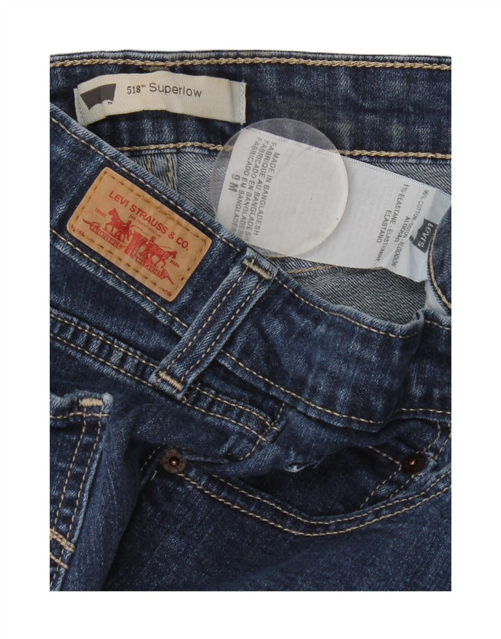 Levi's Jean bootcut super bas 518 femme US 9 Medium W30 L31 Bleu Coton