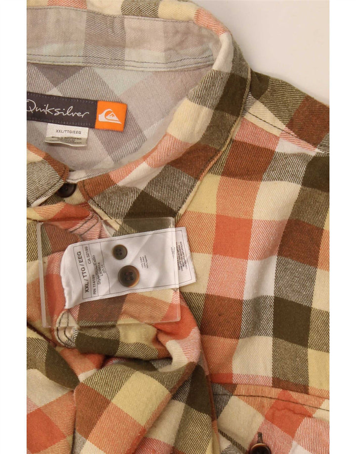 Quiksilver Chemise en flanelle pour homme 2XL en coton vichy multicolore