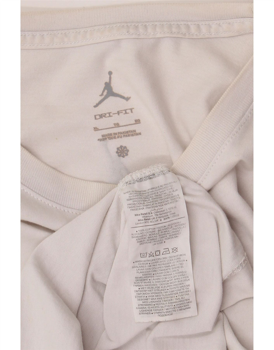 Jordan T-shirt graphique pour homme XL en coton blanc