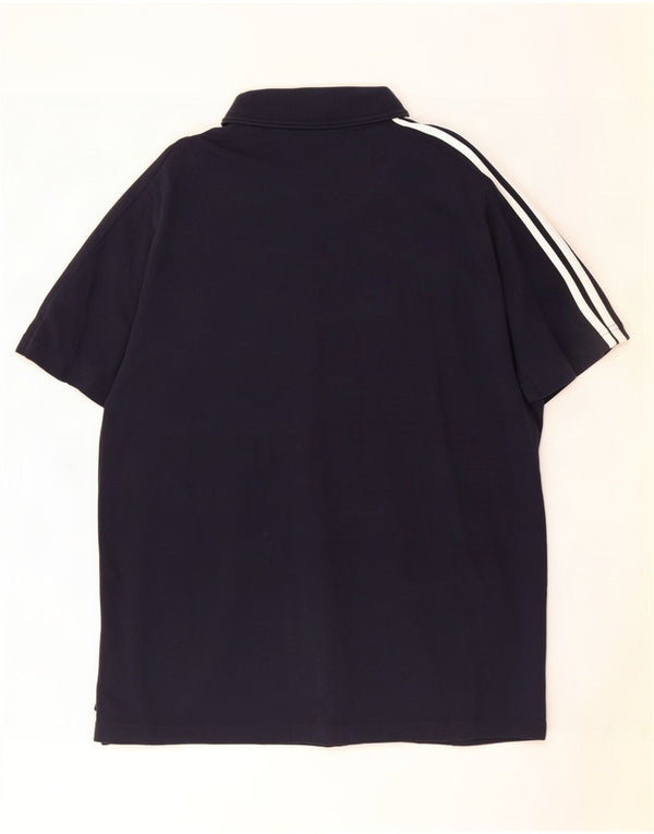 Adidas Mens Polo Shirt 2XL Navy Blue Cotton