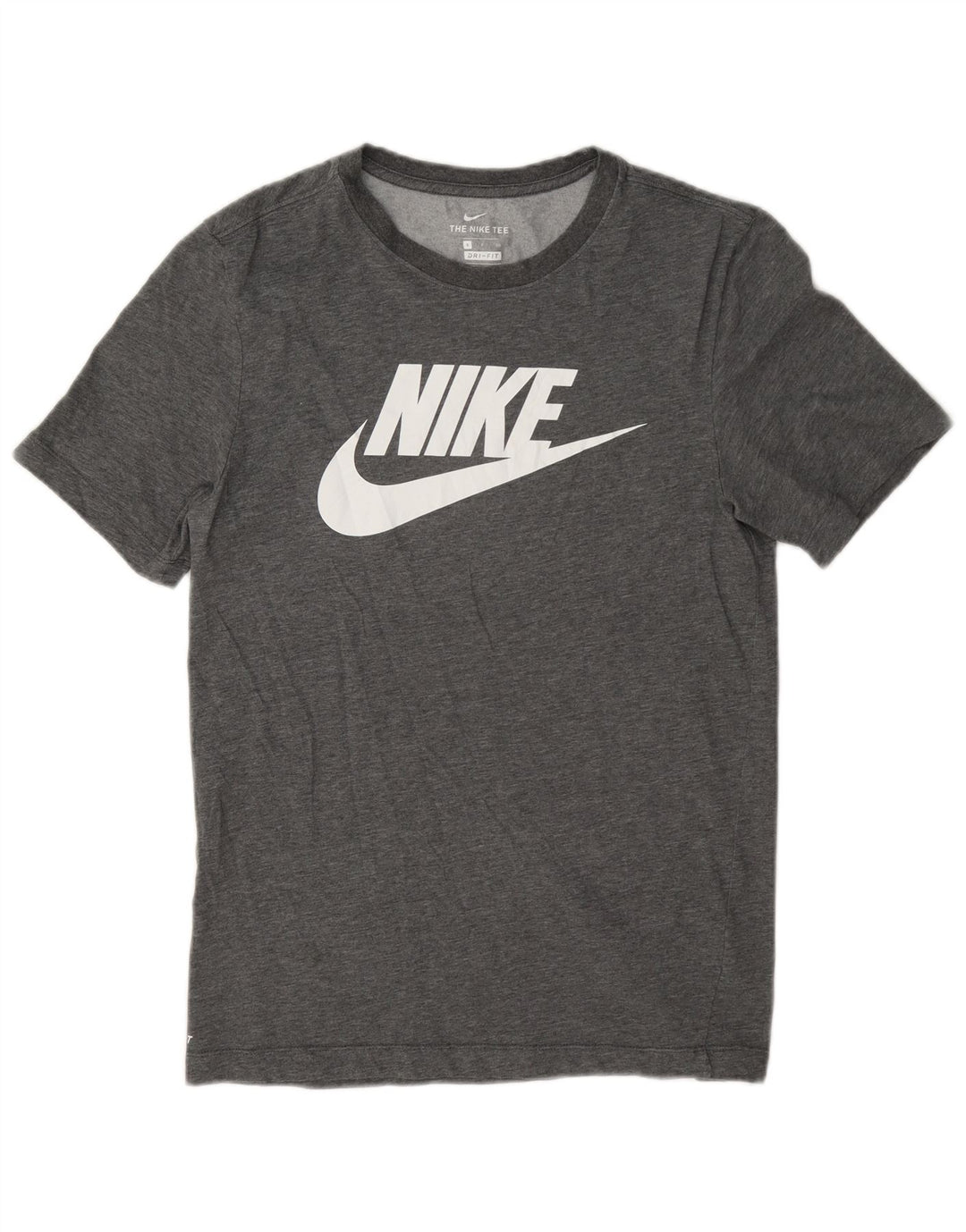 Nike Hommes Dri Fit Graphic T-Shirt Haut Petit Gris Coton