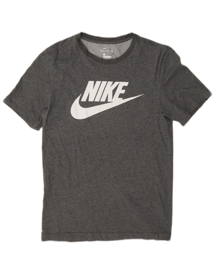 Nike Hommes Dri Fit Graphic T-Shirt Haut Petit Gris Coton