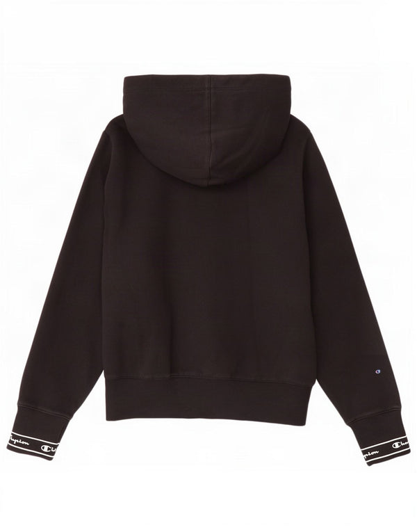 Champion Pull à capuche graphique pour femme UK 10 Petit coton noir