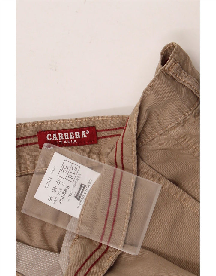 Carrera Hommes 618 Regular Cargo Shorts W36 Grand Marron Coton