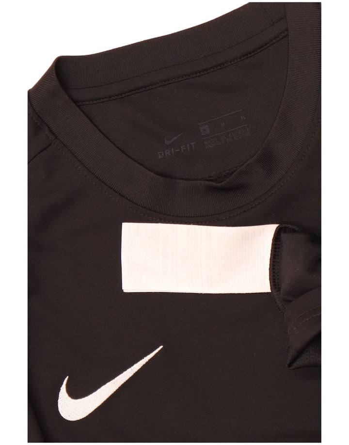 Nike Hommes Dri Fit T-Shirt Haut Noir Moyen Polyester