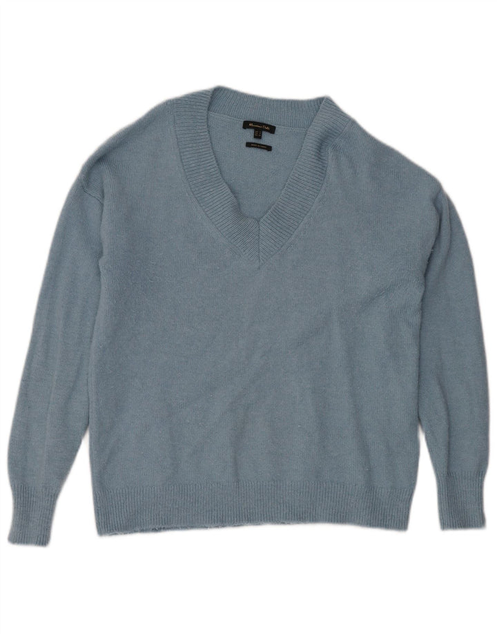 Massimo Dutti Pull col V pour homme Petit Bleu