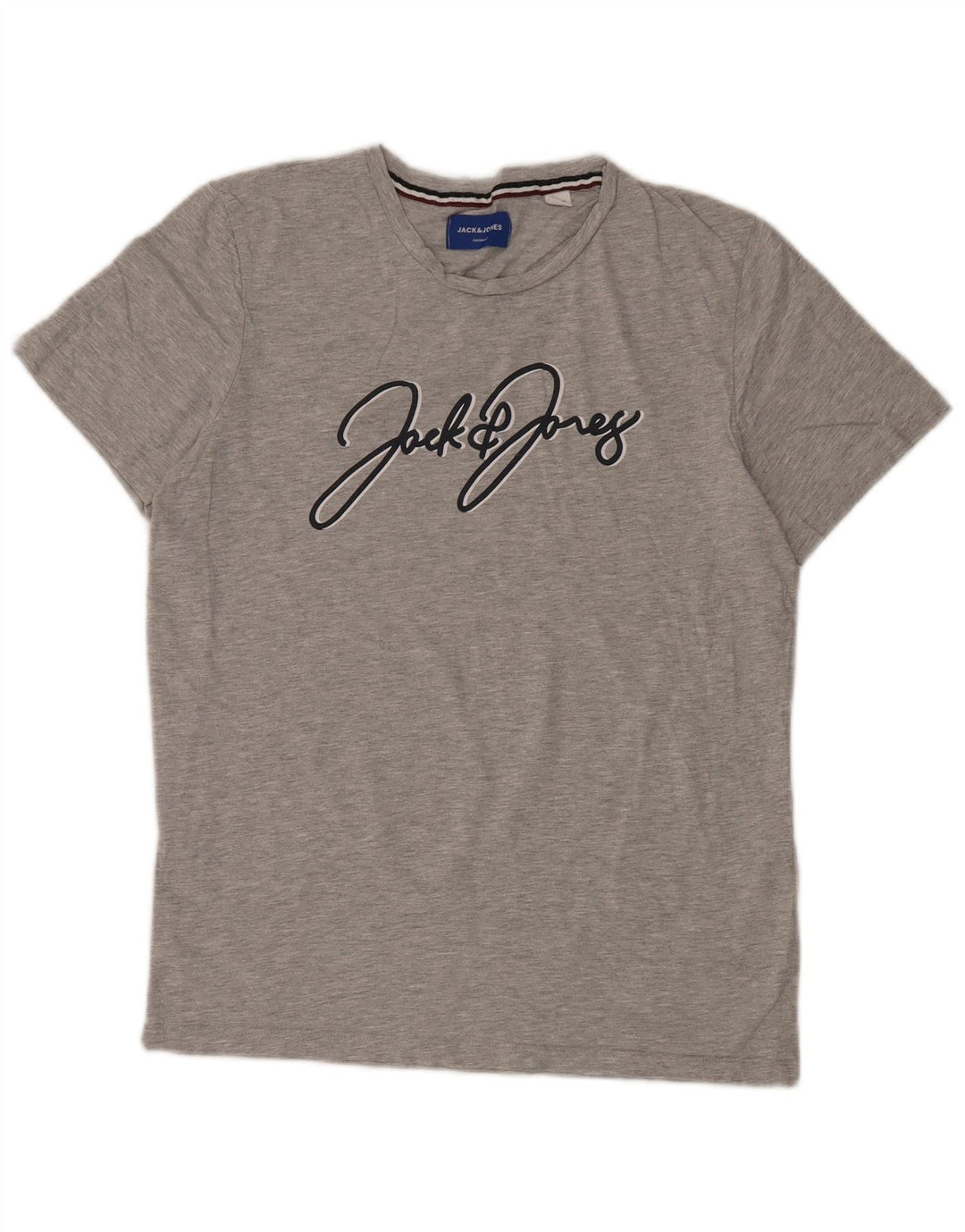 Jack & Jones T-Shirt Graphique Homme Petit Gris Coton