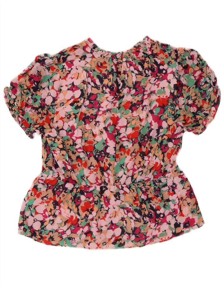J. CREW Chemisier Femme UK 14 Rose Moyen Floral Polyester