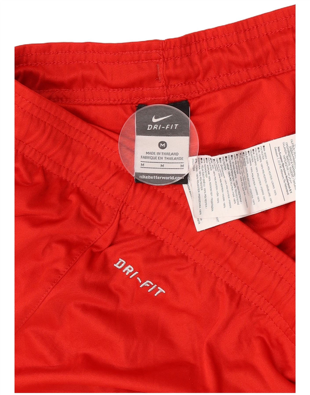 Nike Short de sport Dri Fit pour homme en polyester rouge moyen