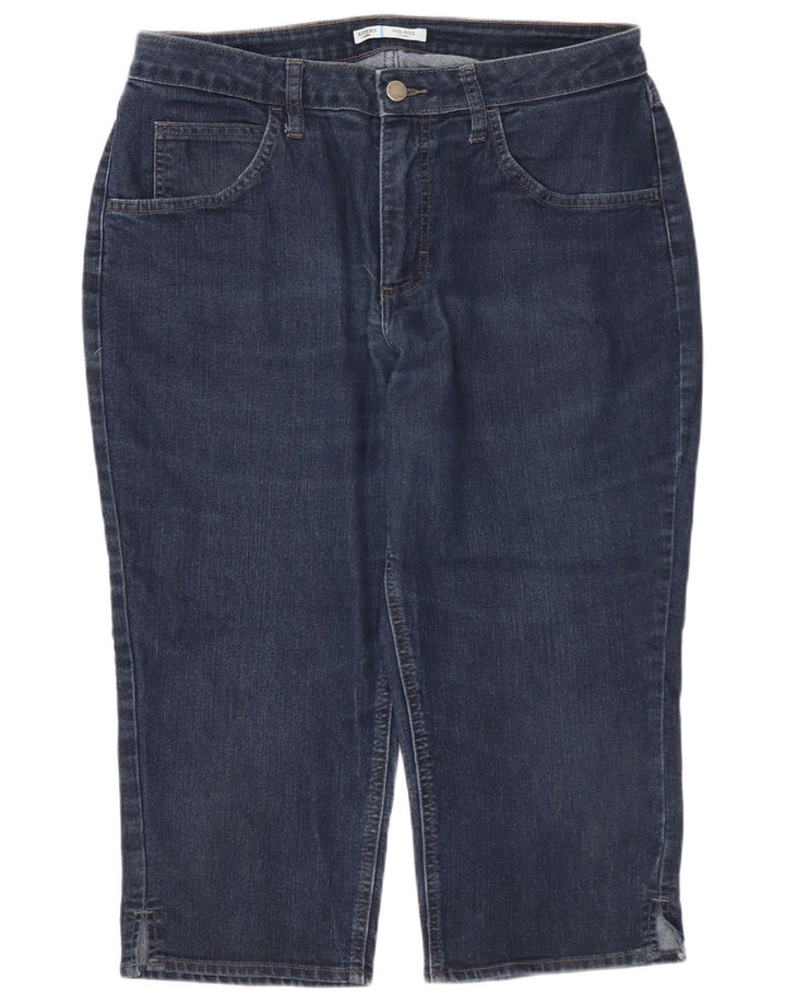 LEE Jean Capri Riders taille moyenne pour femme US 12 Large W32 L19 Bleu marine